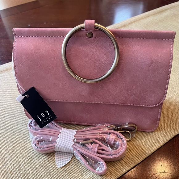 🌸 Aria Bracelet Bag ~ Joy Susan ~ Blush Pink ~ NEW with Tags ~ BONUS Twilly - Picture 3 of 12